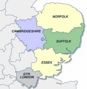East Anglia Marketing Map